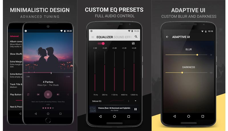 Prueba uno de los 6 mejores reproductores de música para Android con  ecualizador!