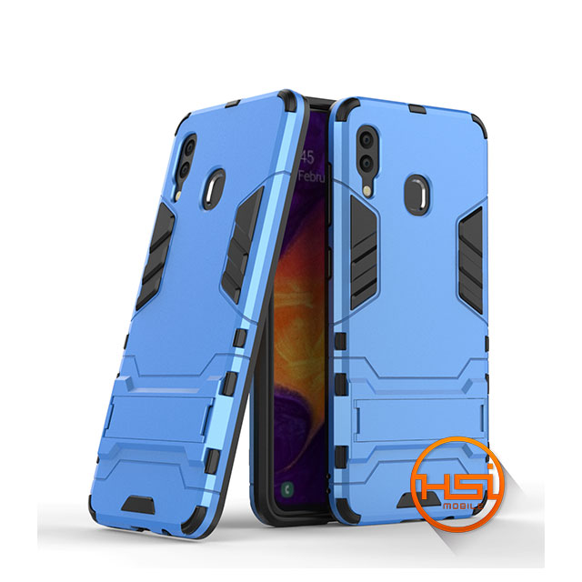 Condimento extremidades Preescolar Forro Rugged Hybrid Plástico + Silicona Galaxy A30 / A20 - HSI Mobile