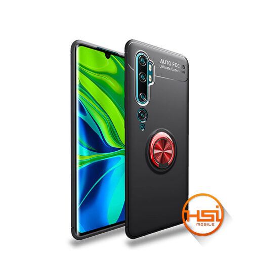 Forro Silicona + anillo soporte magnético Xiaomi Mi Note 10