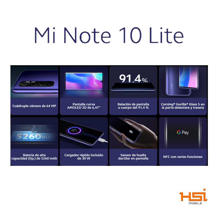 xiaomi note 10 lite specs